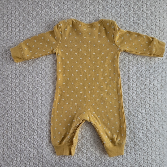 Carters Baby Girl "Daddys Little girl" Hearts Long Sleeve Snap Romper 3 months - Picture 5 of 5